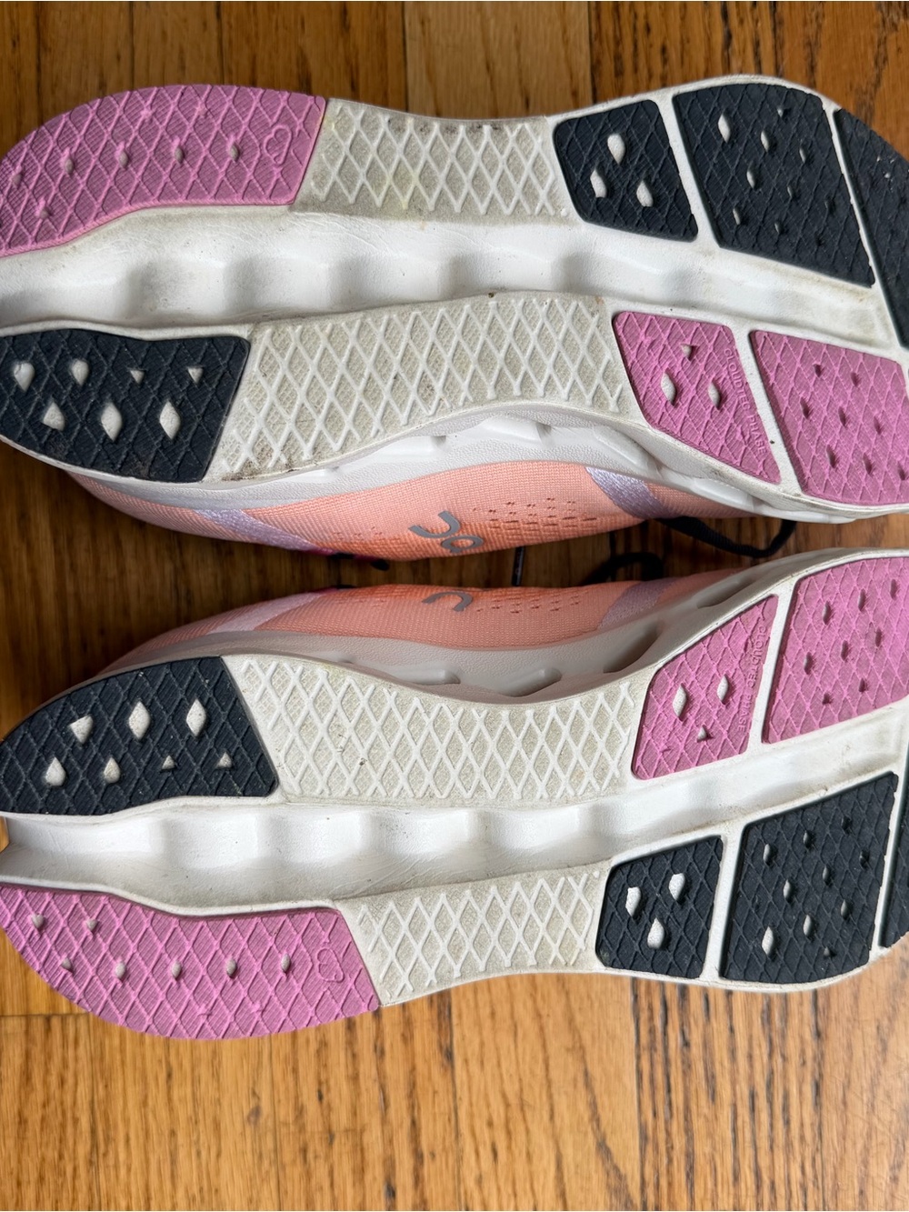 On Running Women's Coral Athletic Running Shoes - Picture 3 of 3